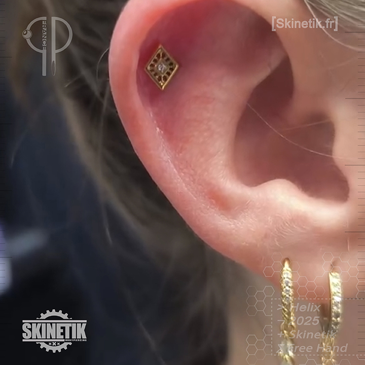 Piercing hélix